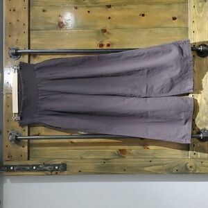 GAUZY PANTS ELASTIC WAIST WIDE LEG LOOSE SIZE LARGE LOUNGE BEACH RESORT PALAZZO